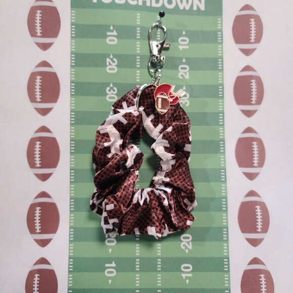 Football Themed Wristlet Keyring with a Football related charm attached !! - Picture 3 of 3